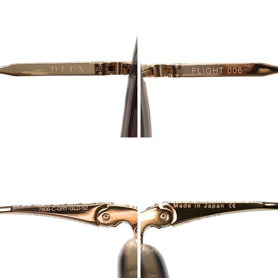 DITA ディータ サングラス FLIGHT-006 7806-A ゴールド FLIGHT.006 - DITA Eyewear Official