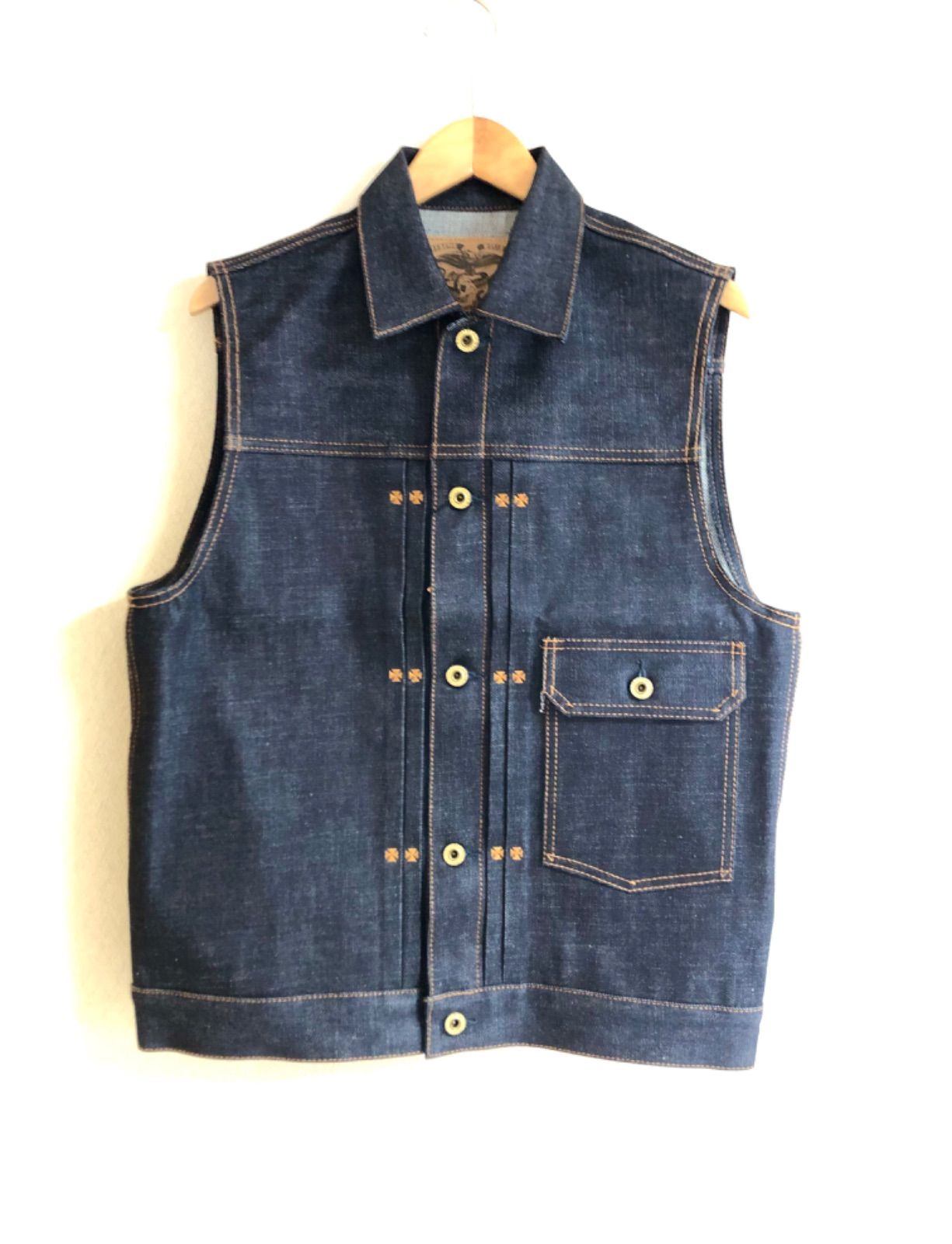 ◎ViSE REDTAiL バイス レッドテイル Cross Denim Vest 4th デニム