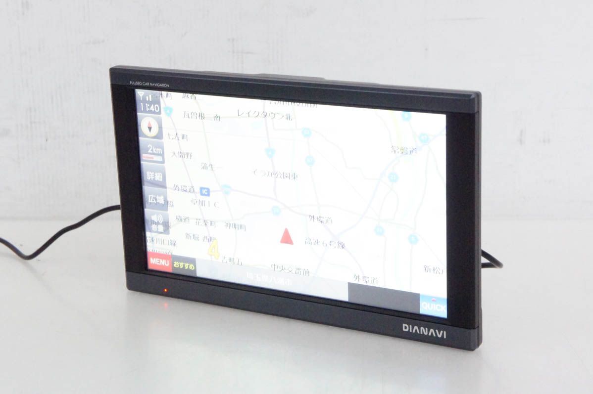 エンプレイス 9インチ ポータブルカーナビ DIANAVI DNK-9608J 16GB フルセグチューナー内蔵