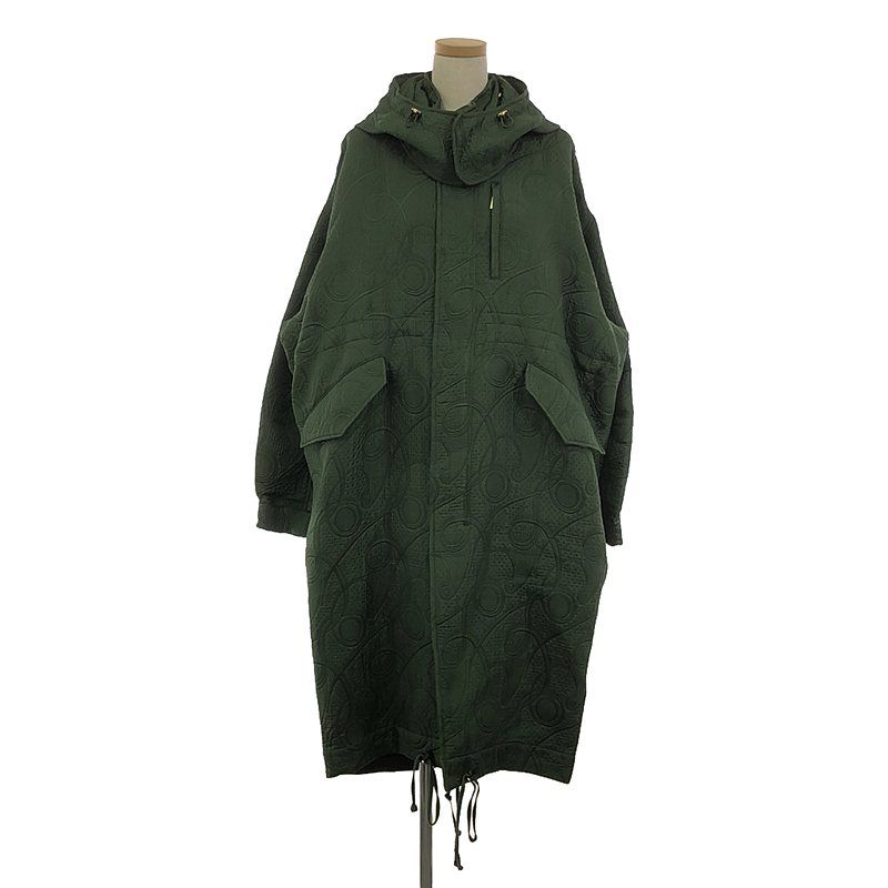 百*な様 mame Jomon Arabesque Jacquard Jacke Mame Kurogouchi】 Jomon Arabesque Triple Layer Jacquard Coat