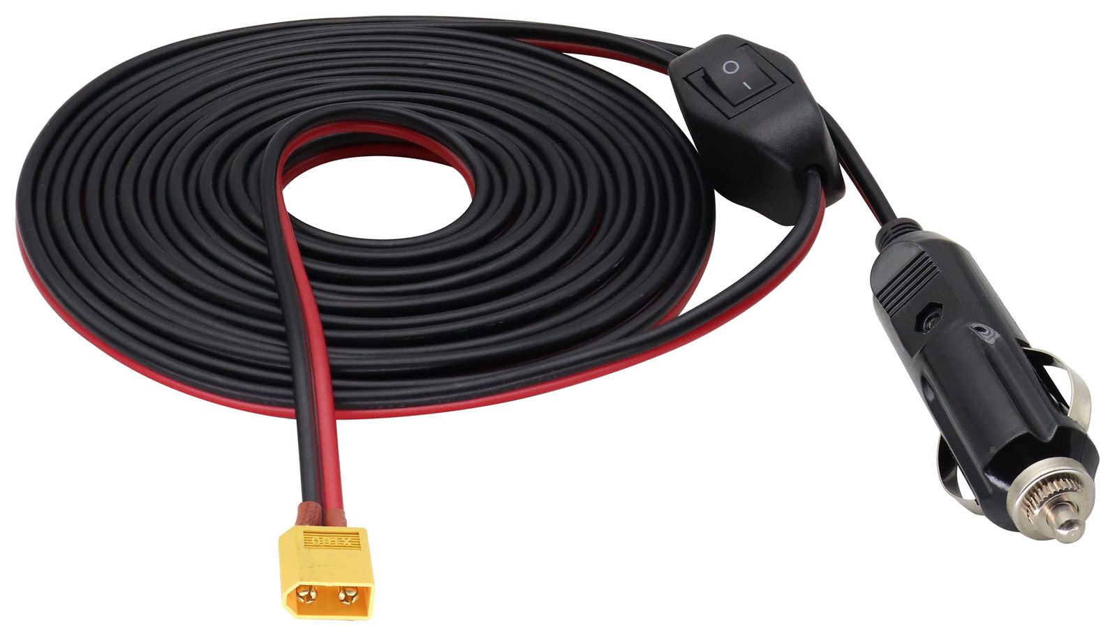 AAOTOKK シガレットライター XT60アダプターケーブル 16AWG XT60オス→シガレットライター オスアダプター 充電ケーブル XT60ジャックバッテリー充電デバイスu0026カーインバータータイヤインフレ
