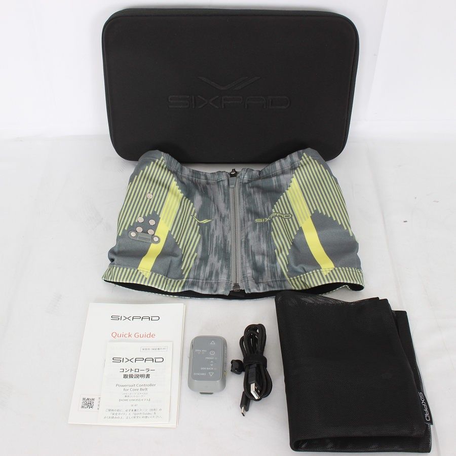 MTG SIXPAD Powersuit Core Belt SE-BS-14A-S GRAY ホームジム対応モデル Sサイズ シックスパッド パワースーツ コアベルト 本体
