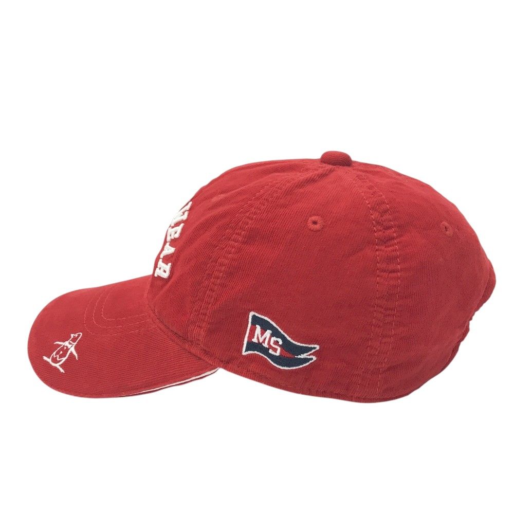 MUNSING WEAR マンシングウェア キャップ コーデュロイ レッド系