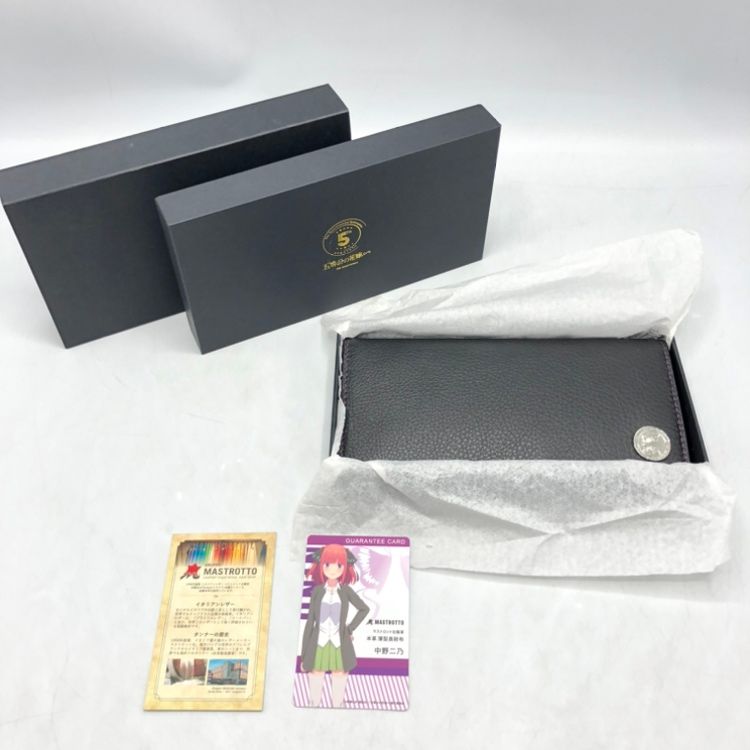 FANTASY NAVI 五等分の花嫁∽ イタリアンレザー薄型長財布 | 中野 二乃 箱汚れ有 70