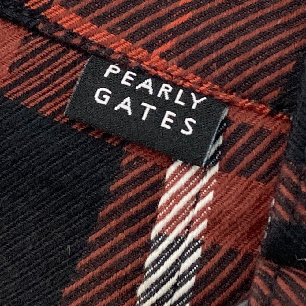 サイズ：1 PEARLY GATES パーリーゲイツ 2023年モデル ストレッチ プリーツスカート チェック柄 ブラウン系 [240101426573] ゴルフウェア レディース ストスト サイズ：1 PEARLY GATES パーリーゲイツ 2023年モデル