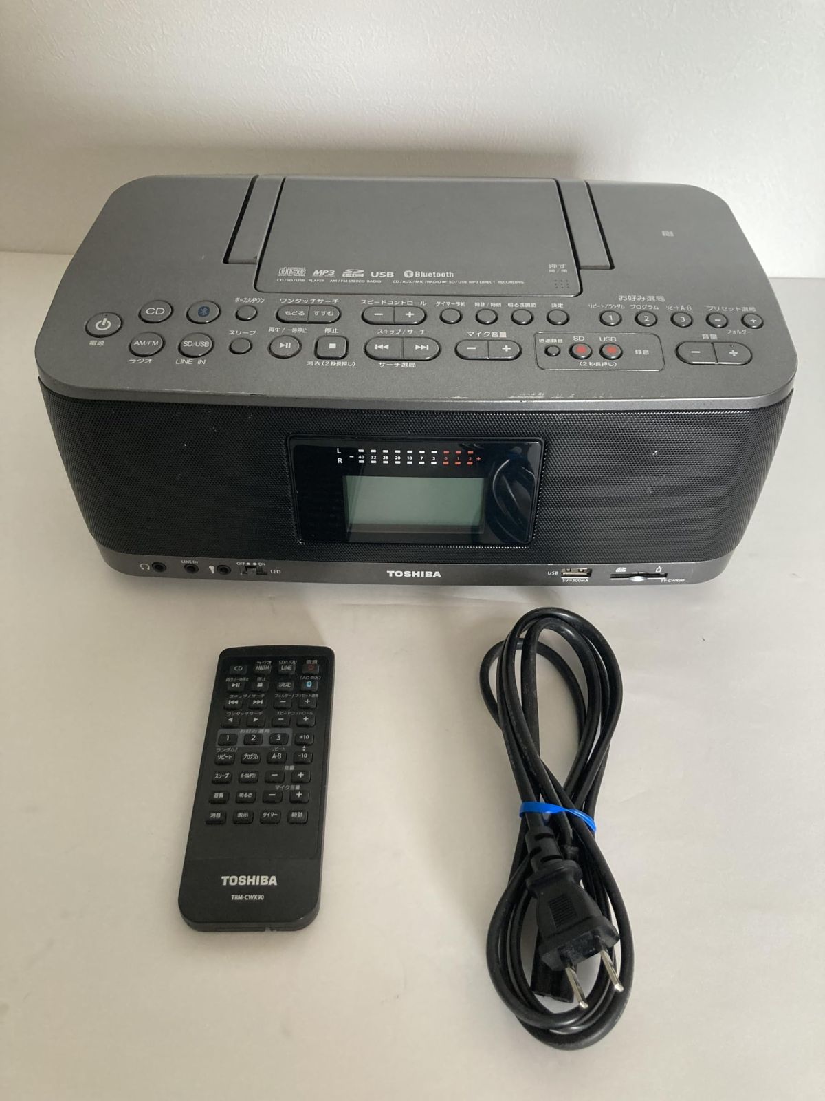 東芝 SD|USB|CDラジオ TY-CWX90 Bluetooth 対応 ブルートゥース ラジカセ