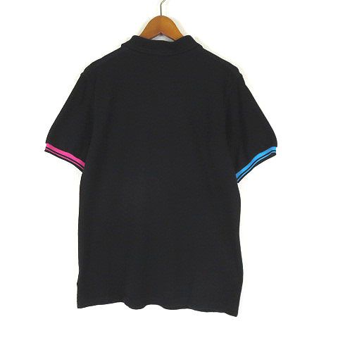 貓*子様 FRED PERRY フレッドペリー ポロシャツ 刺繍入ブラック