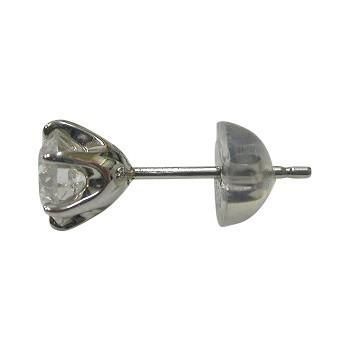 ダイヤモンド ピアス 一粒 0.4カラット プラチナ 鑑定書付 0.4  