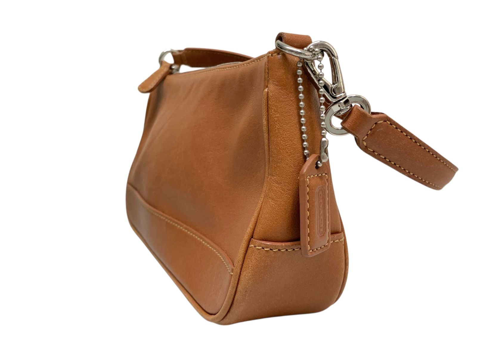 COACH コーチ アクセサリーポーチ シグネチャー ブラウン ワンショルダー COACH (コーチ) アクセサリー ポーチ ワンショルダー ブラウン