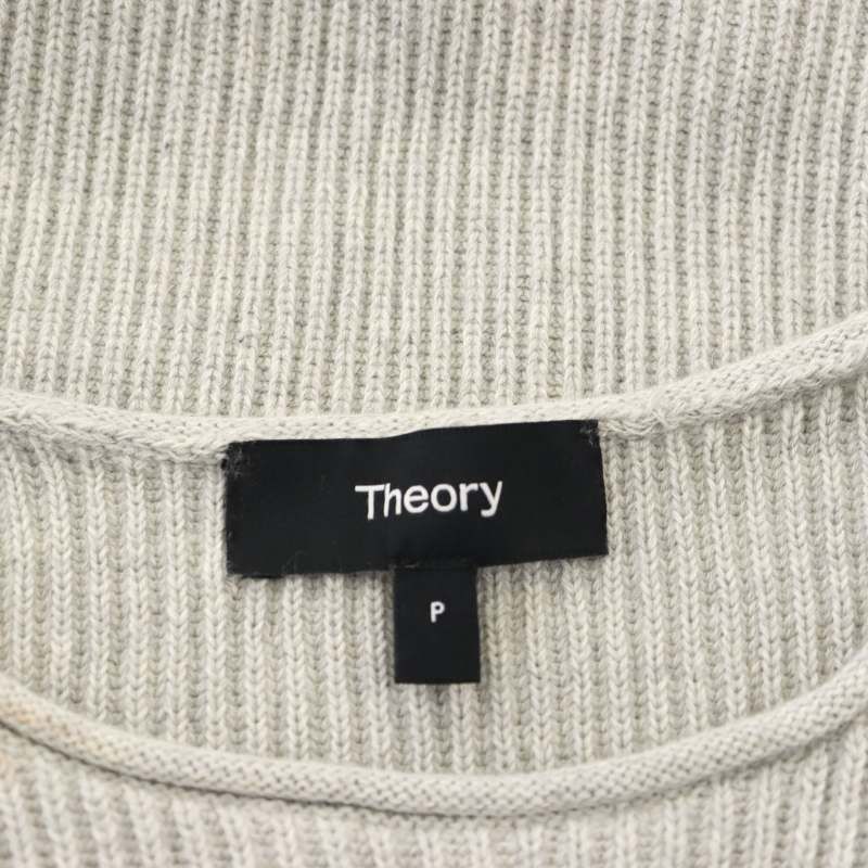 セオリー theory 23SS Clean Cottoncash Open Neck LS PO プルオーバー 