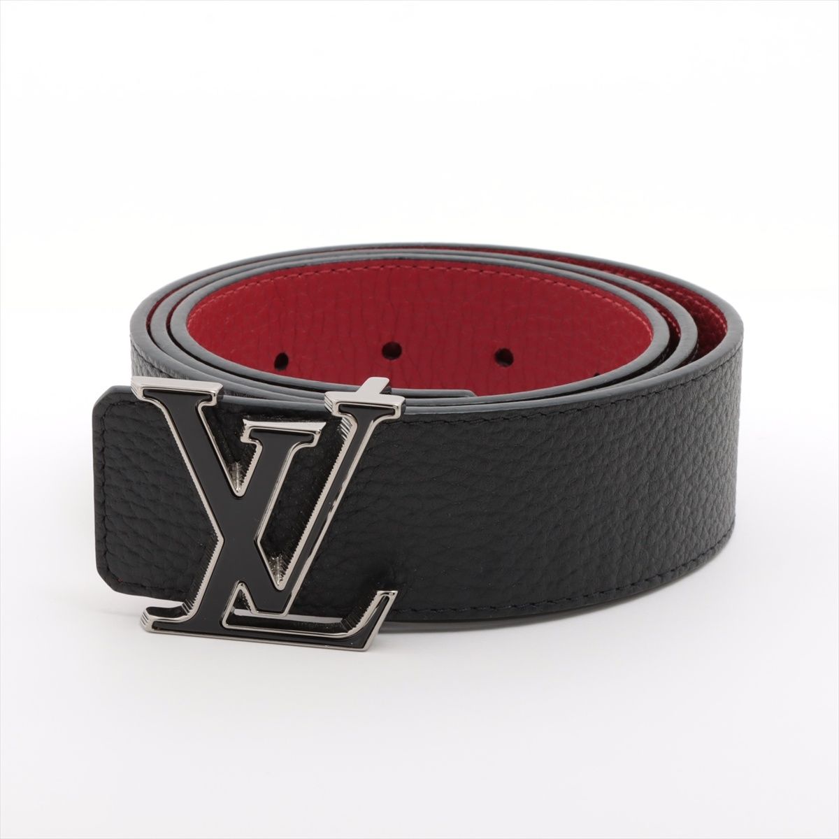 LOUIS VUITTON|ルイ ヴィトン サンチュール ティルト リバース ベルト M0076 85|34 ブラック|レッド