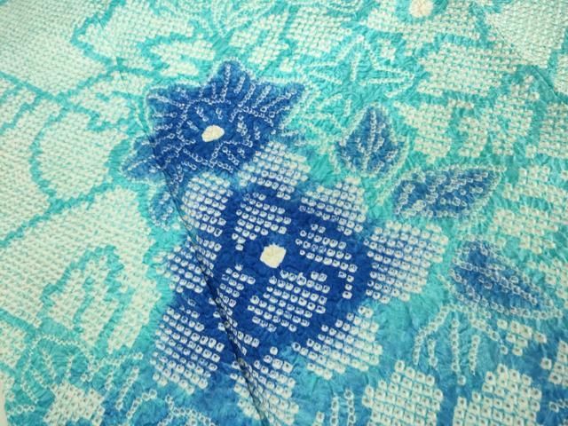 平和屋着物○豪華振袖 総絞り 草花文 暈し染め 正絹 逸品 DAAV3110du