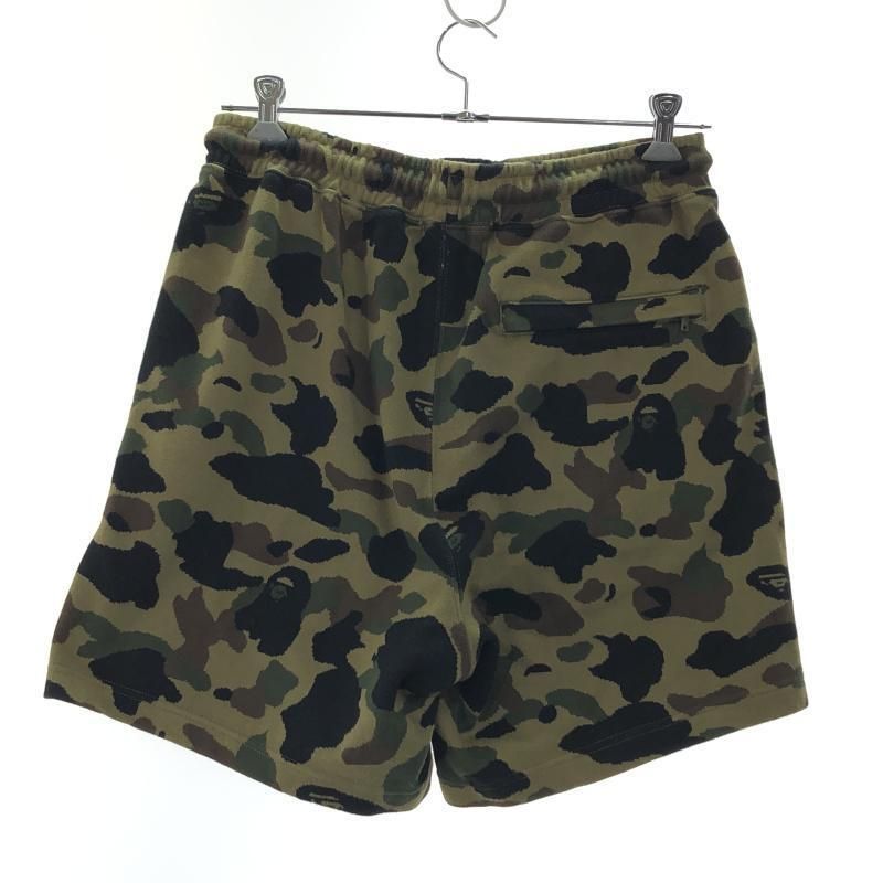 A BATHING APE カモフラ スウェットショーツ L 001 SPLl 301314 M カーキ アベイシングエイプ 10