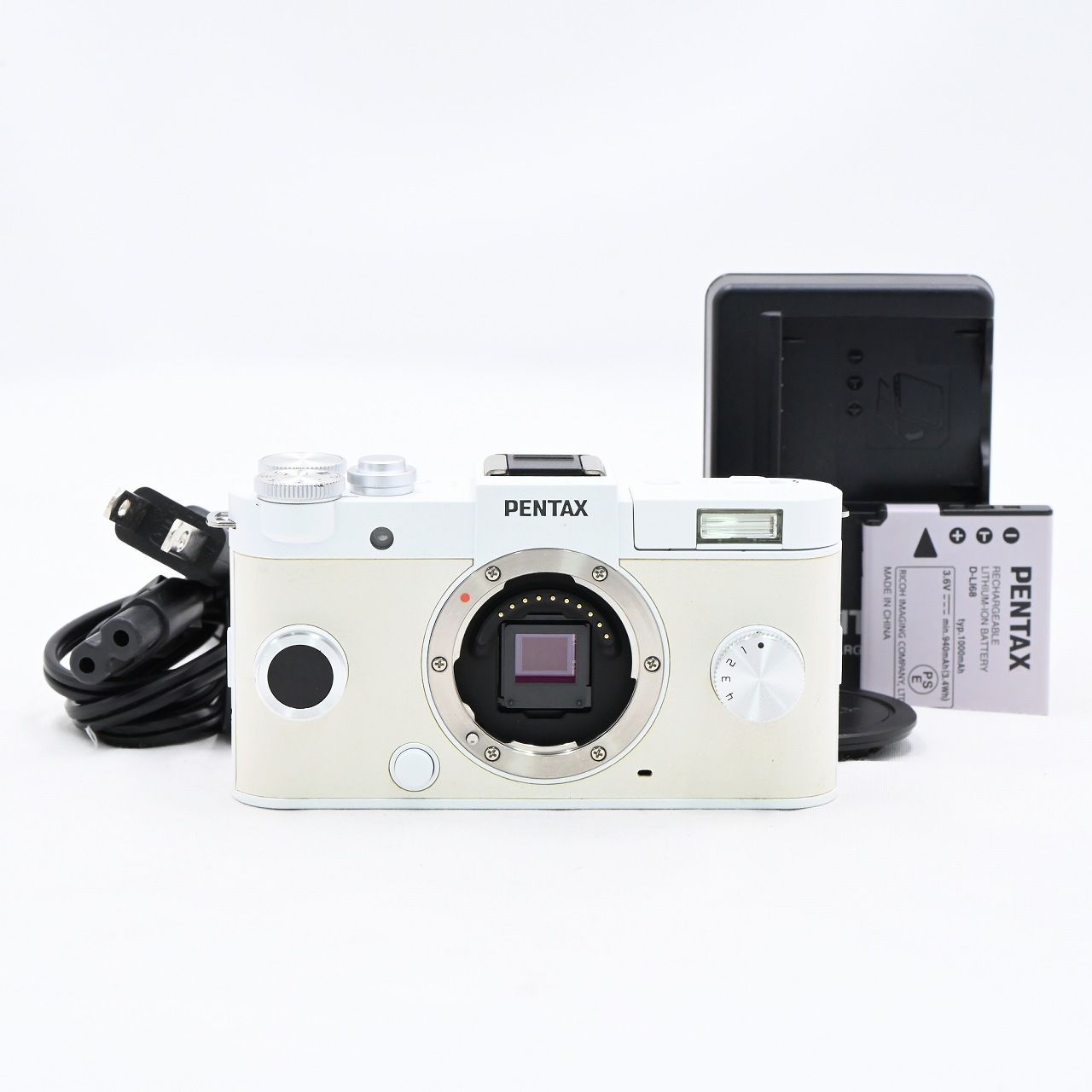 ペンタックス PENTAX Q-S1 ボディキット ピュアホワイト×クリーム ミラーレス一眼レフカメラ【中古】 - メルカリ