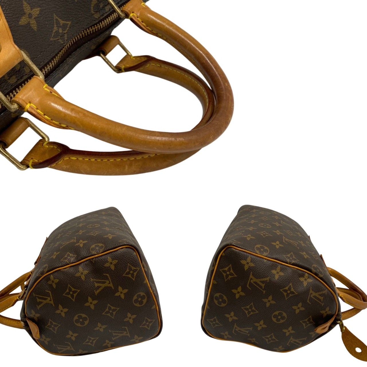 極 美品 LOUIS VUITTON ルイヴィトン スピーディ 25 モノグラム レザー