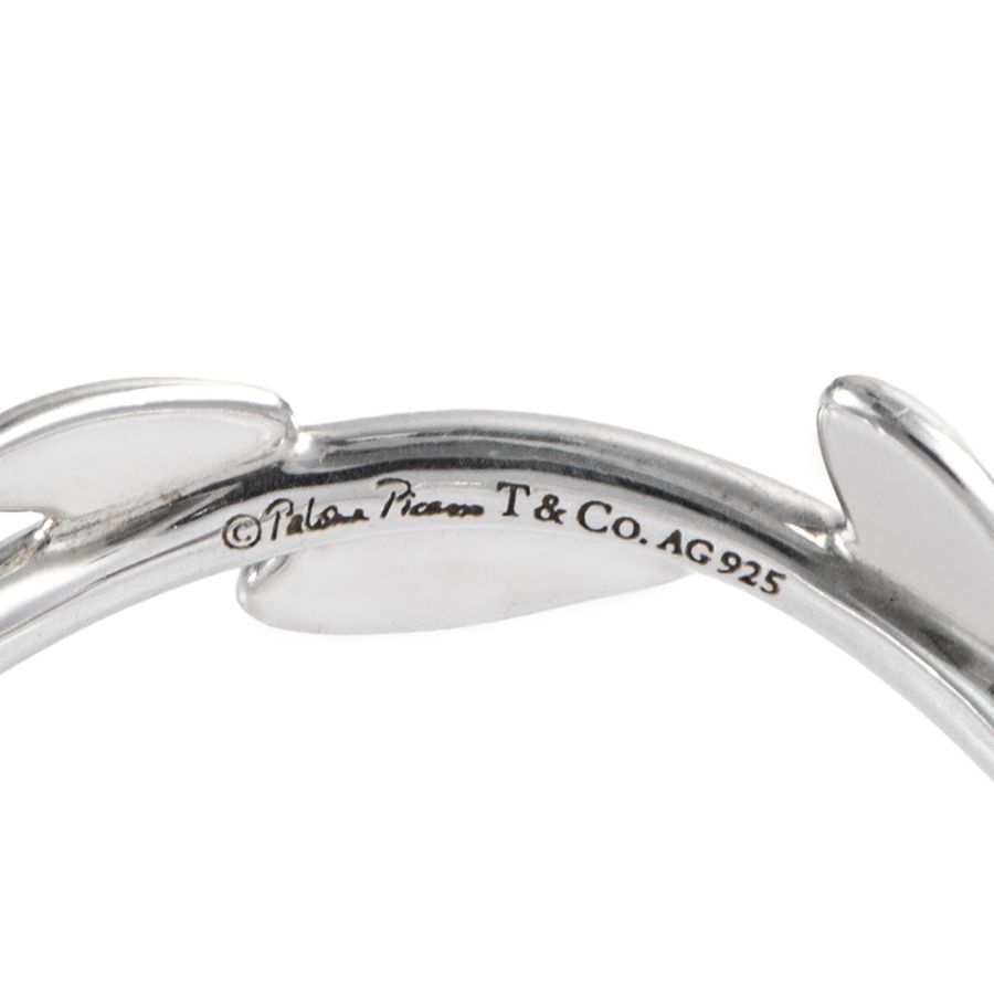 TIFFANY-Co. ティファニー パロマ ピカソ オリーブ リーフ バンド リング 指輪 12号 シルバー