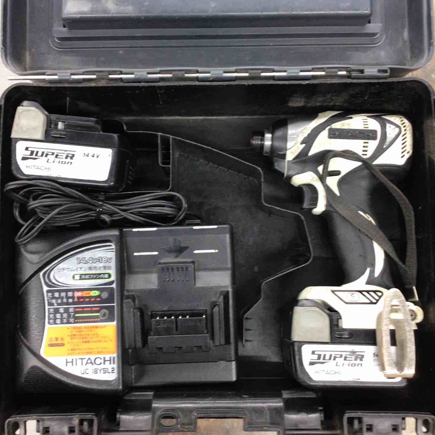 品 日立 コードレスインパクトドライバ WH14DBAL ホワイト 戸田店