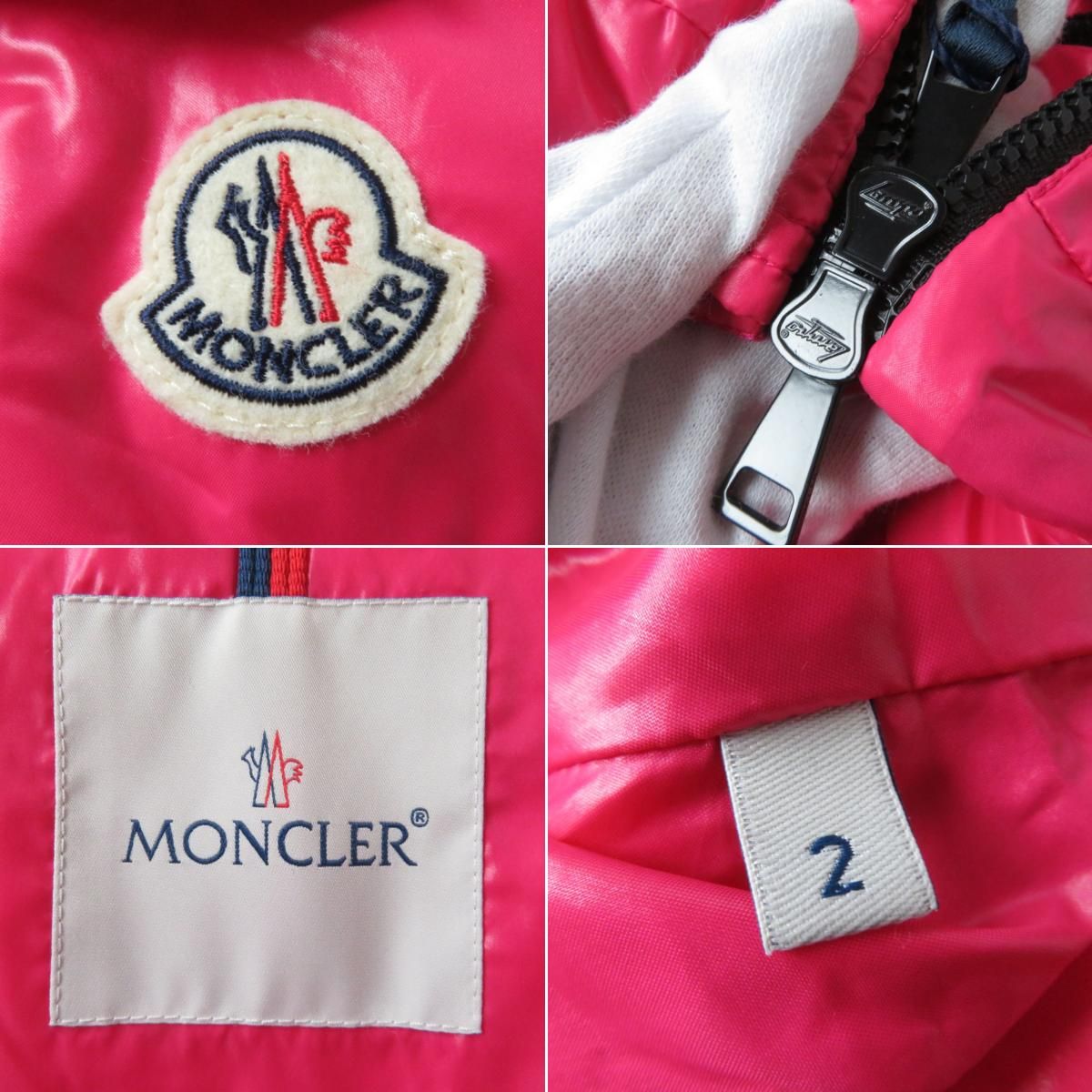 未使用品☆正規品 MONCLER モンクレール 2022 BADY バディ フード・ロゴワッペン付き ZIP UP ダウンジャケット ピンク 2  ハンガー付き - メルカリ