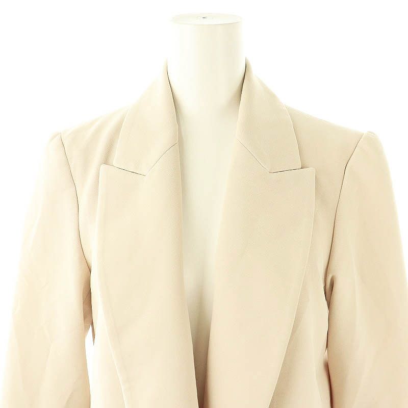 【新品】　ZARA テーラードジャケット　ベージュ　ロールアップ袖 新品】ZARA テーラードジャケットベージュロールアップ袖
