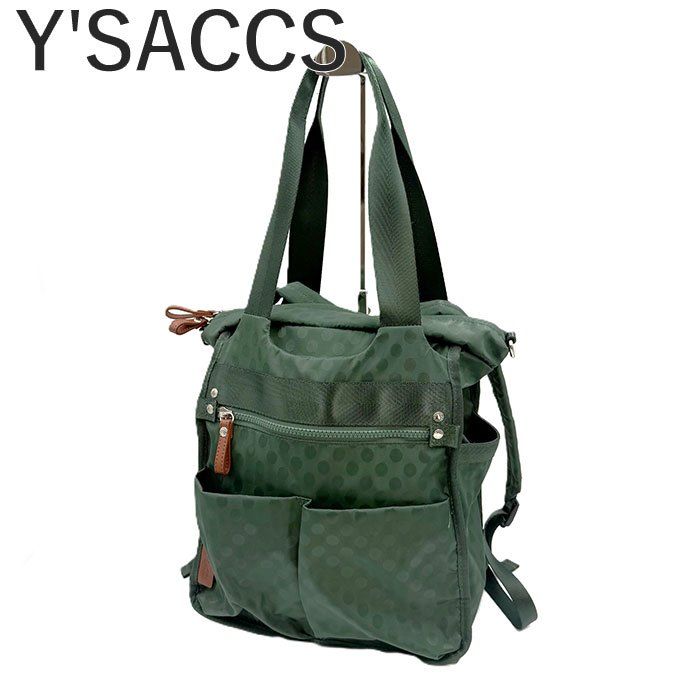 Y'SACCS イザック ハンドバッグ ワイズ Y's イザック Y'SACCS リュック ハンドバッグ 2way ドット柄