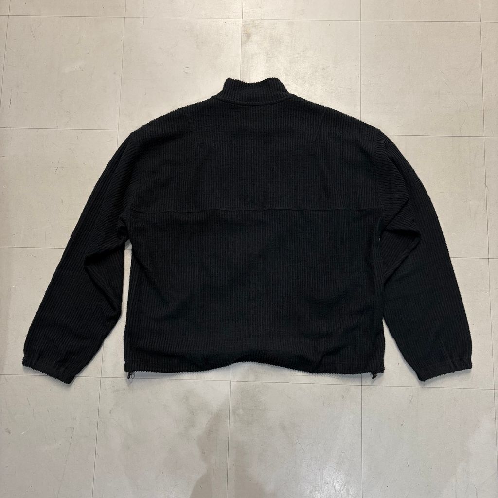 ANCELLM アンセルム 25SS Cut Stripe Harf Zip Pullover Shirt