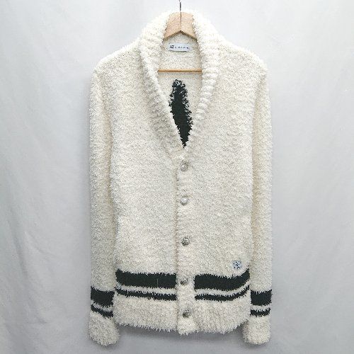 アイボリー カーディガン Lサイズ メンズ