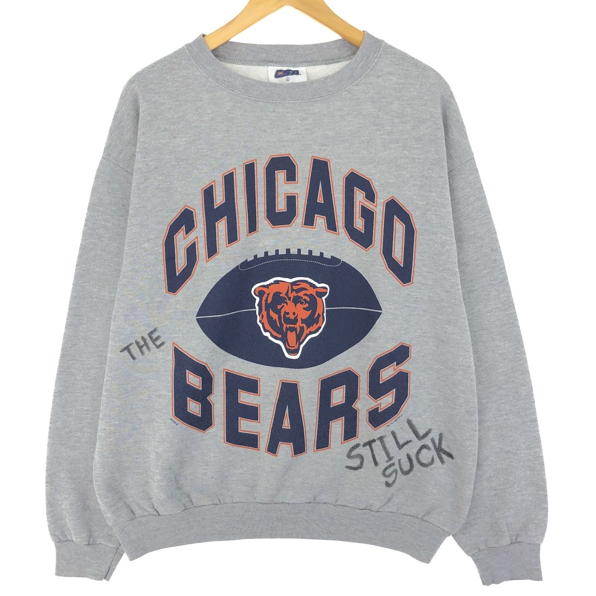 古着 90年代 CSA NFL CHICAGO BEARS シカゴベアーズ プリントスウェットシャツ トレーナー USA製 メンズL ヴィンテージ/eaa411901