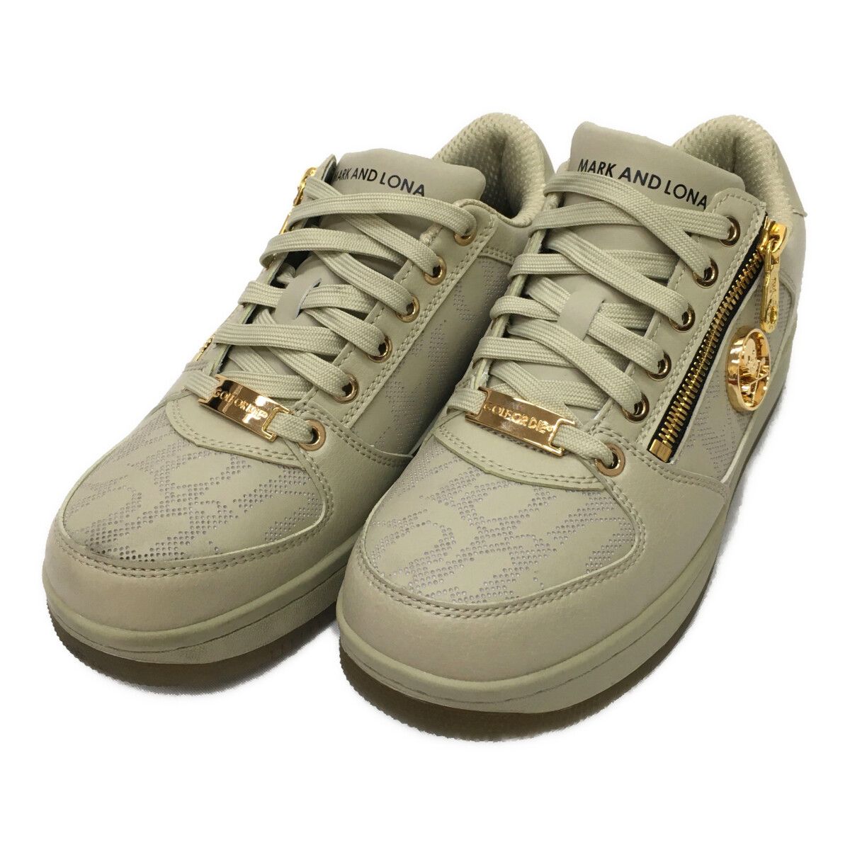 中古 マークアンドロナ MARKu0026LONA ゴルフシューズ 25cm ベージュ