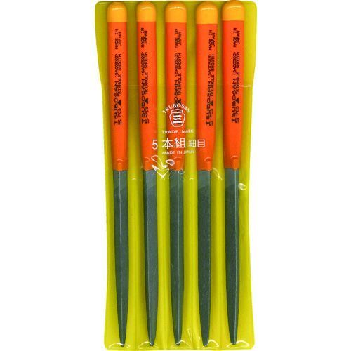 【新品・7営業日以内発送】【即納在庫品】ツボサン TSUBOSAN SA005-03 組ヤスリ ５本組 三角 細目 SA00503【沖縄離島販売不可】