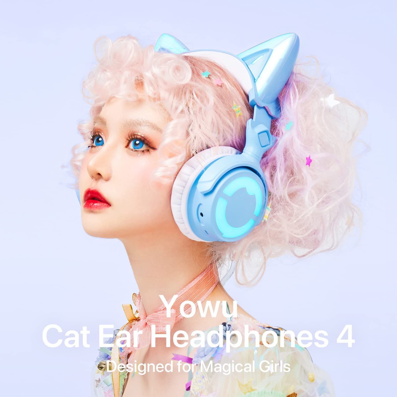 YOWU SELKIRK 猫耳ヘッドホン ブラック - ヘッドフォン