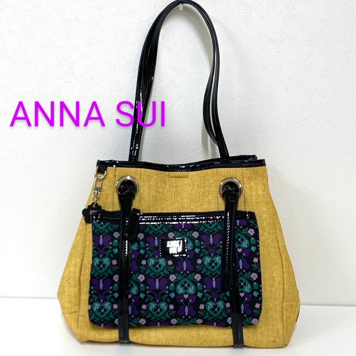 ANNA SUI】アナスイ/バタフライハート2wayトートバッグ - メルカリ