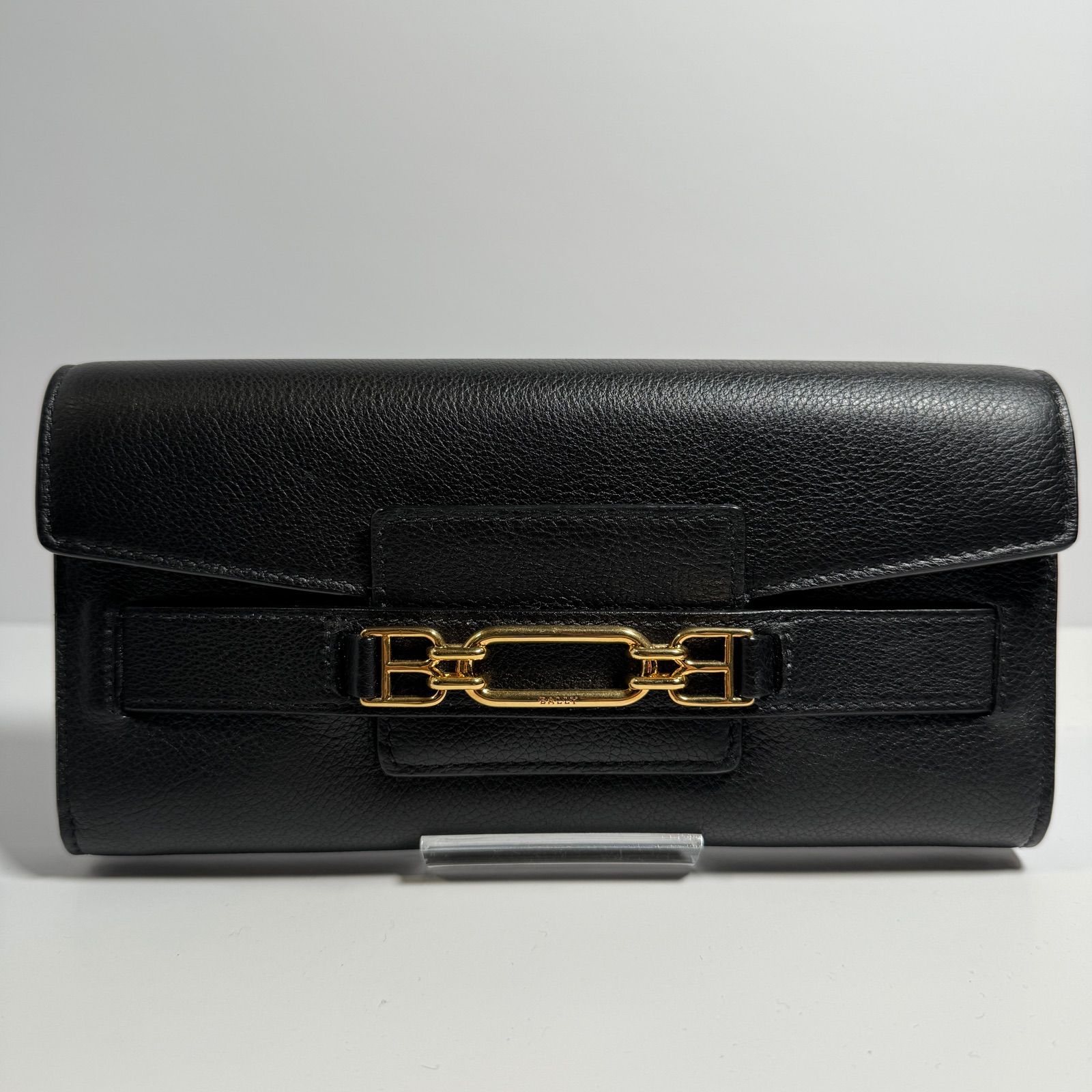 大人女性の Bally 黒手提げ付き長財布保存袋付き 小物
