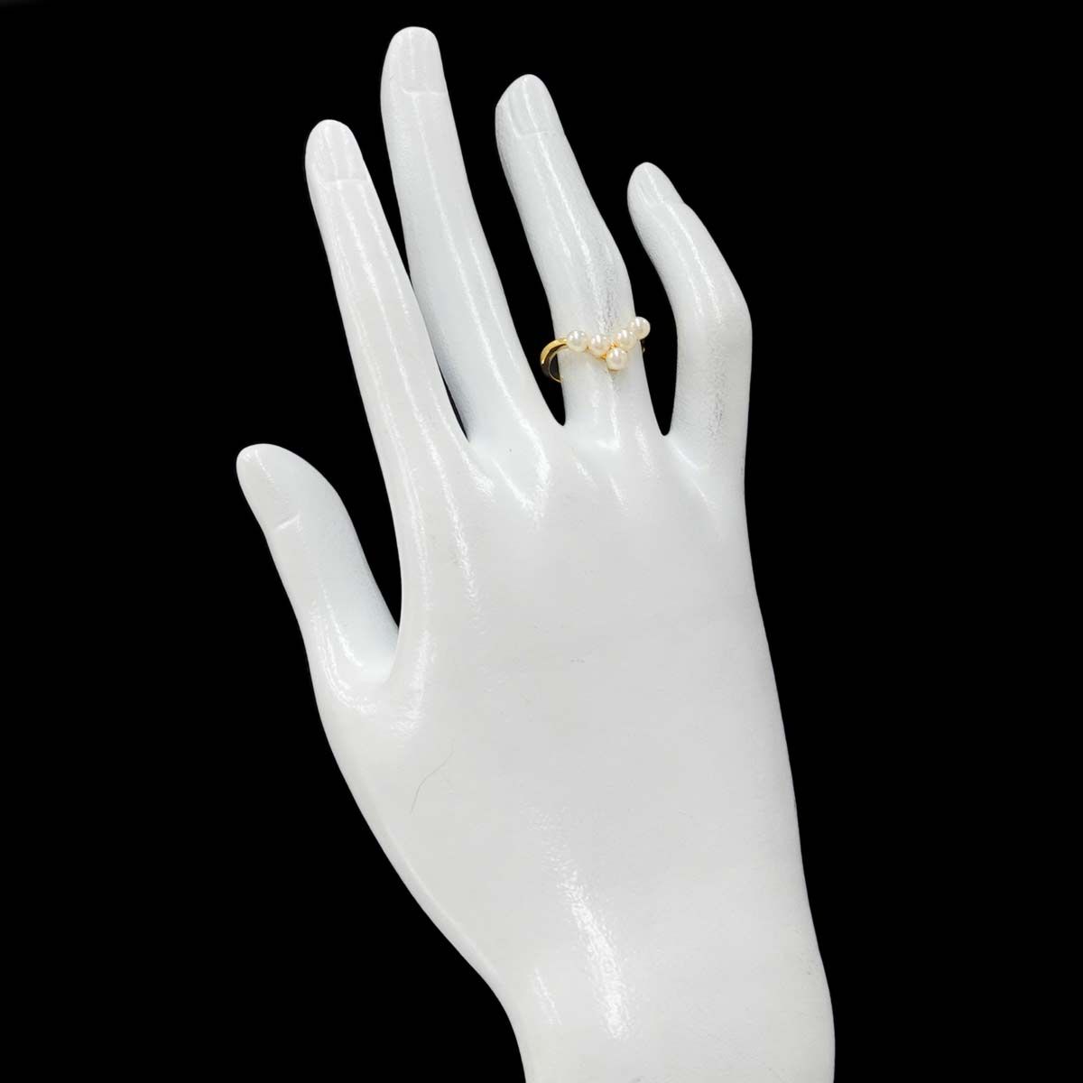 ミキモト MIKIMOTO 11号 リング ベビーパール 3.6mm K18 YG イエロー 