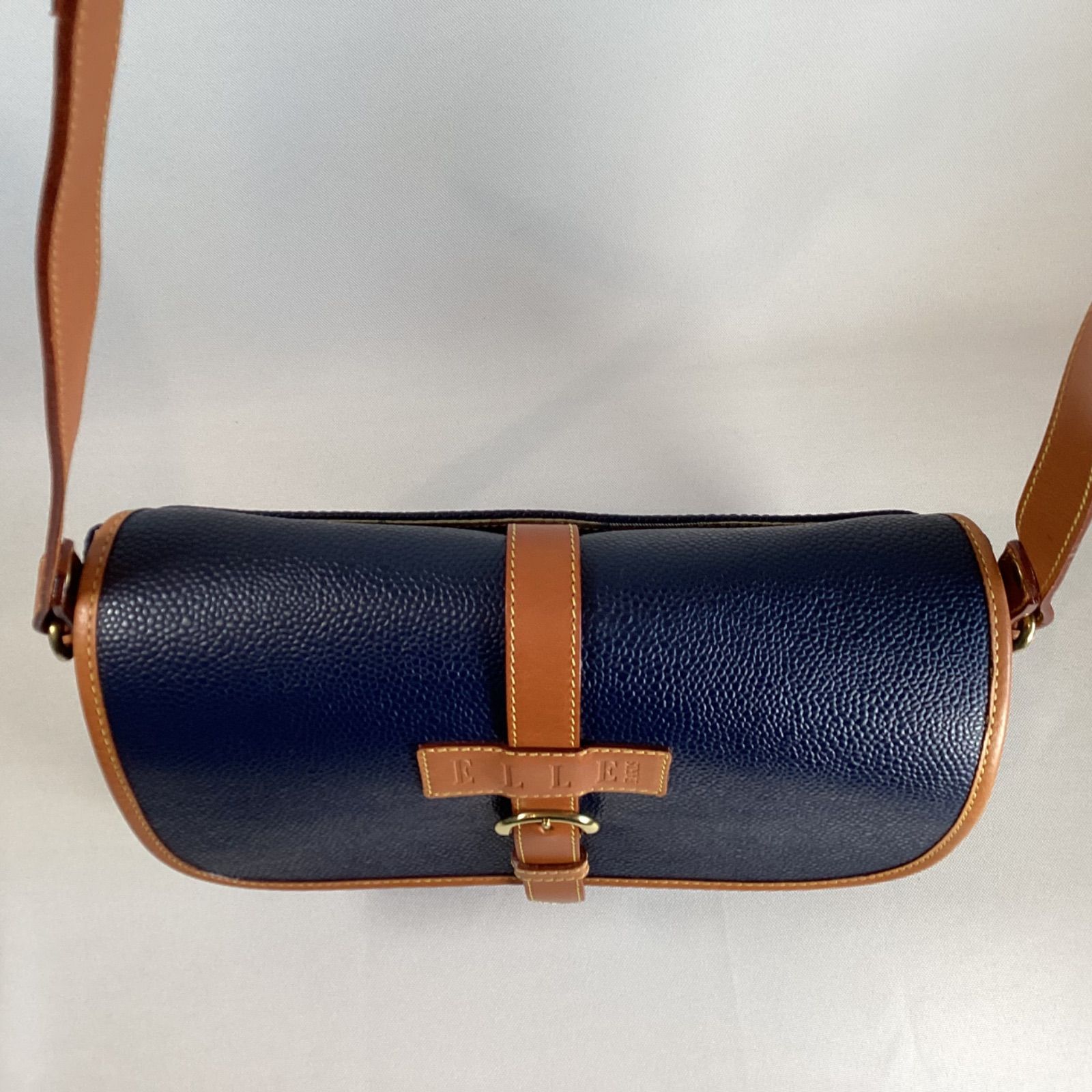 エルのバッグ tete様専用】 ELLE エル 本革 ショルダーバッグ カバン レトロ