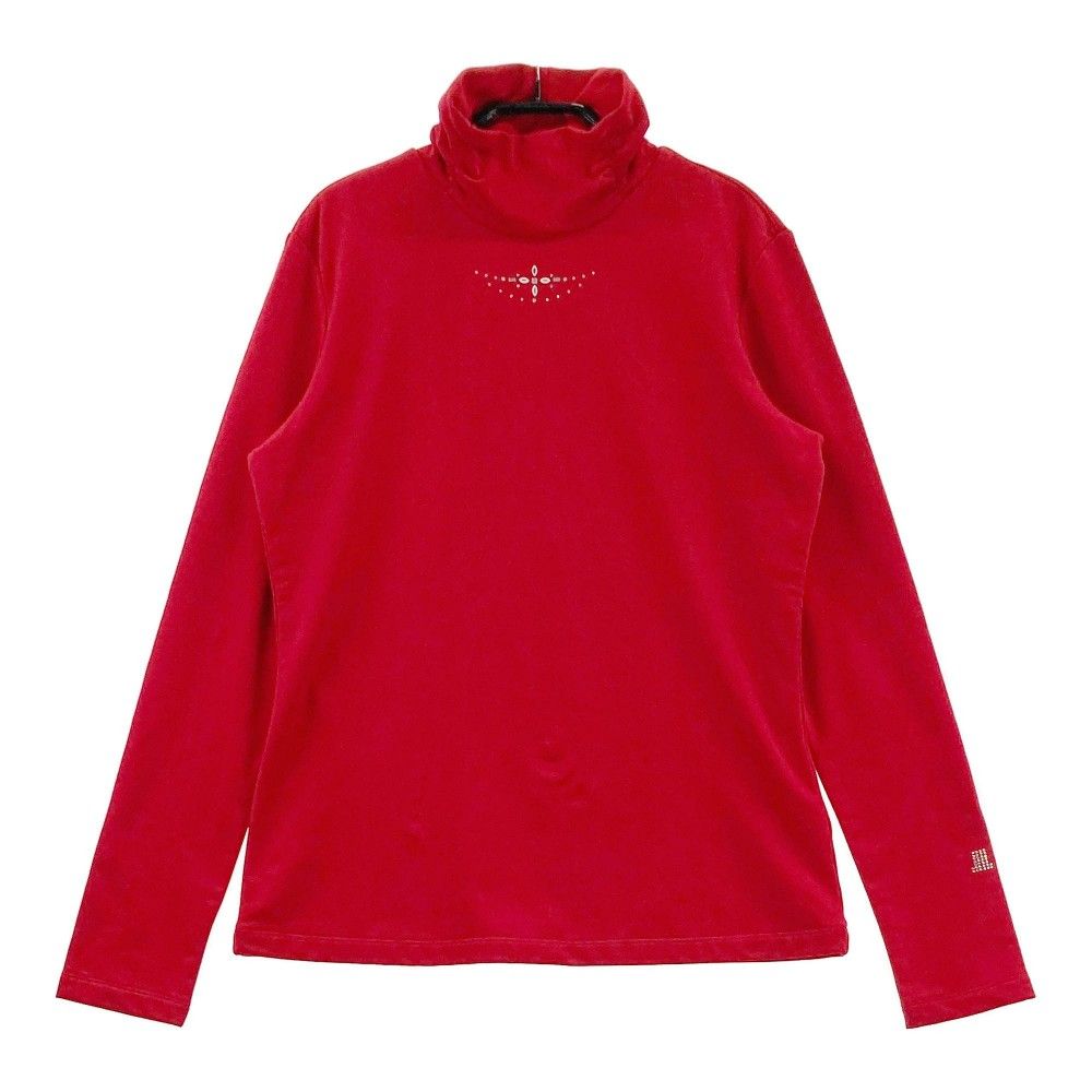 サイズ：38 LANVIN SPORT ランバン スポール  ハイネック 長袖Tシャツ ドット柄 レッド系 [240101502707] ゴルフウェア レディース ストスト サイズ：38 LANVIN SPORT ランバン スポール 長袖ハイネックT