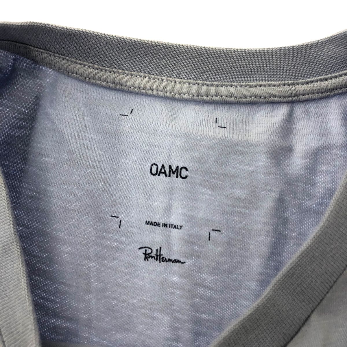 OAMC オーエーエムシー×ロンハーマン プリント カットソー ブルー