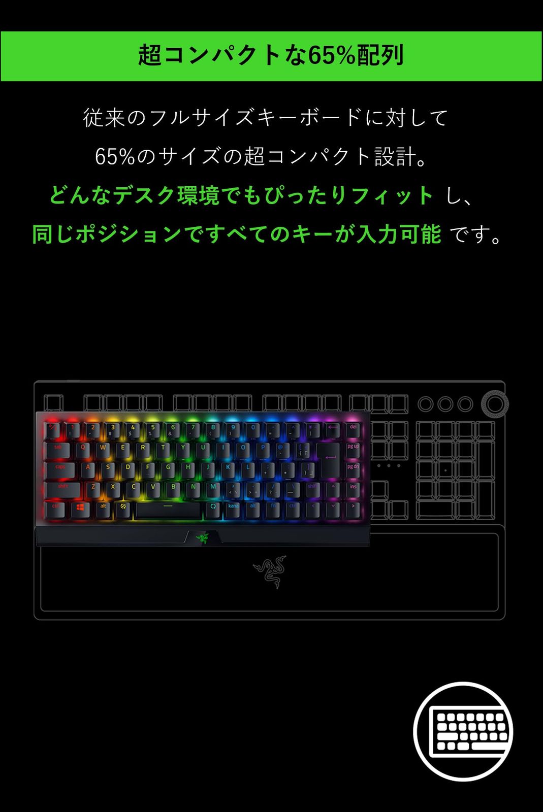 Razer ゲーミングキーボード 無線 赤外線Razer RAZERゲーミング
