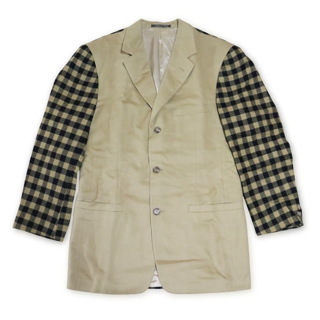 GIANNI VERSACE テーラードジャケット チェック柄