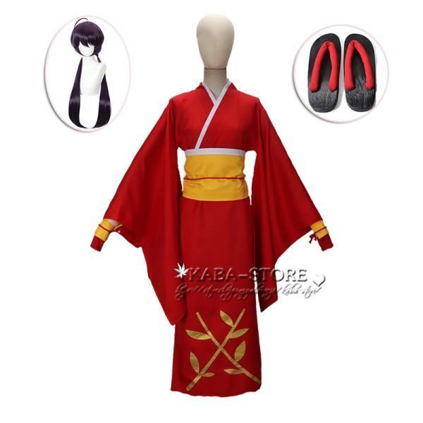 ◆文豪ストレイドッグス 風 泉鏡花 コスプレ 衣装 ウィッグ 下駄 着物 日常服 コスチュームcosplay 演出服 イベント ハロウィン変