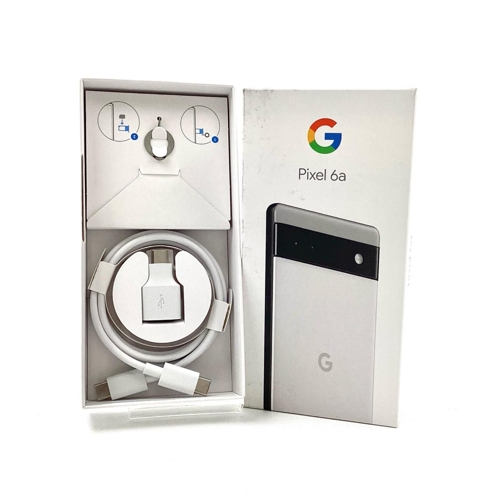 Google Pixel 6a 128GB Chalk SIMフリー GB17L 白ロム 美品 動作