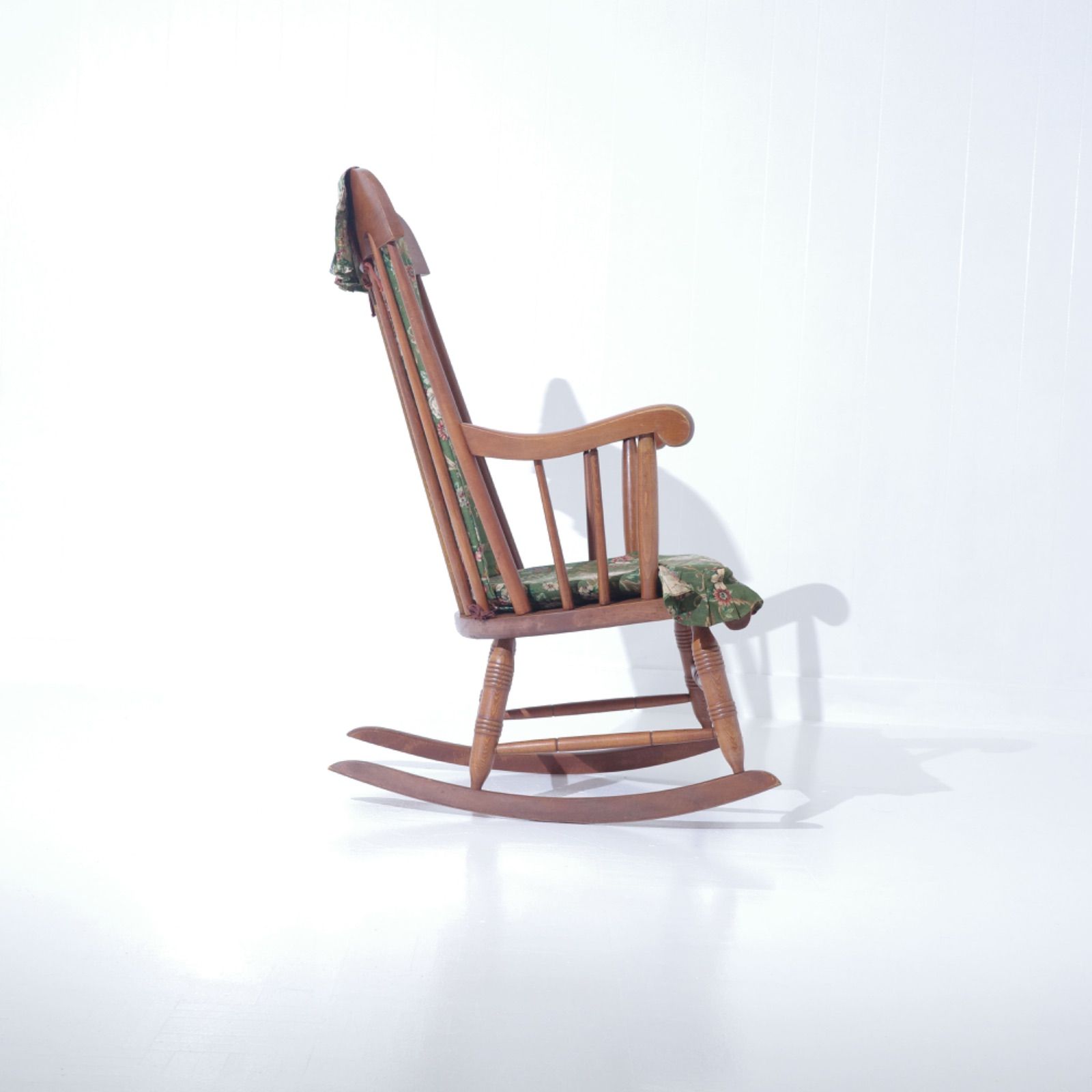 どうぐやの家具飛騨産業 キツツキ ロッキングチェア 穂高 アンティーク椅子 織りカバー付き
