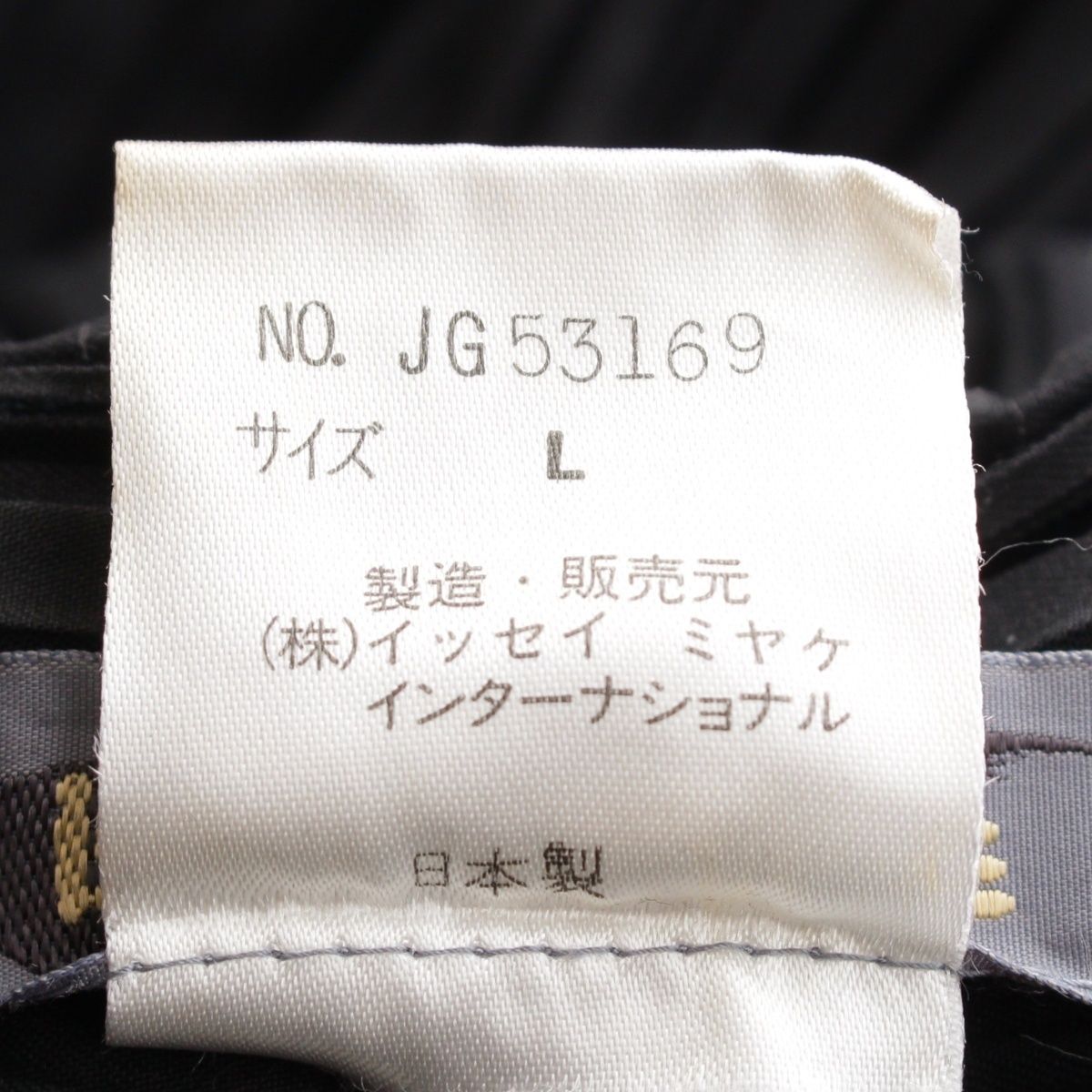 イッセイミヤケ 80S ナイロン混 筆タグ プリーツ ロング