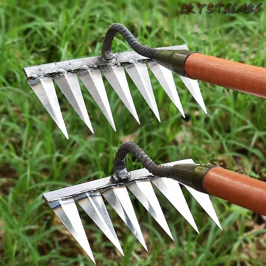 除草レーキ農具鍬除草鍬根ターニンググラウンドスカーフィングアーティファクト園芸作業 耐久性 使いやすさ 持ち運びが簡単 園芸用品芝