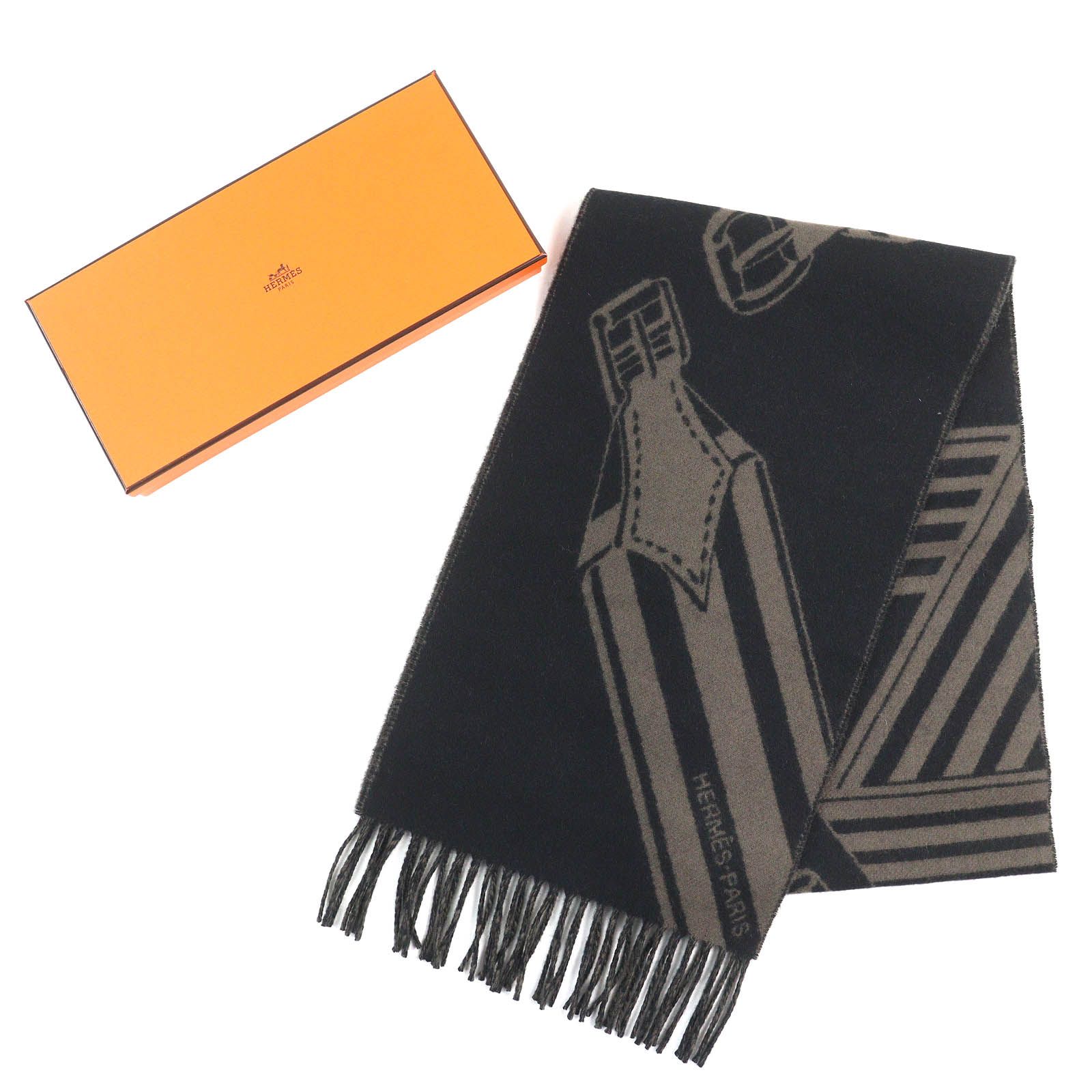 ※SH様 HERMES Hロゴ　マフラー グレー/ブラック※箱、タグ無し 楽天市場】エルメス hロゴ マフラーの通販