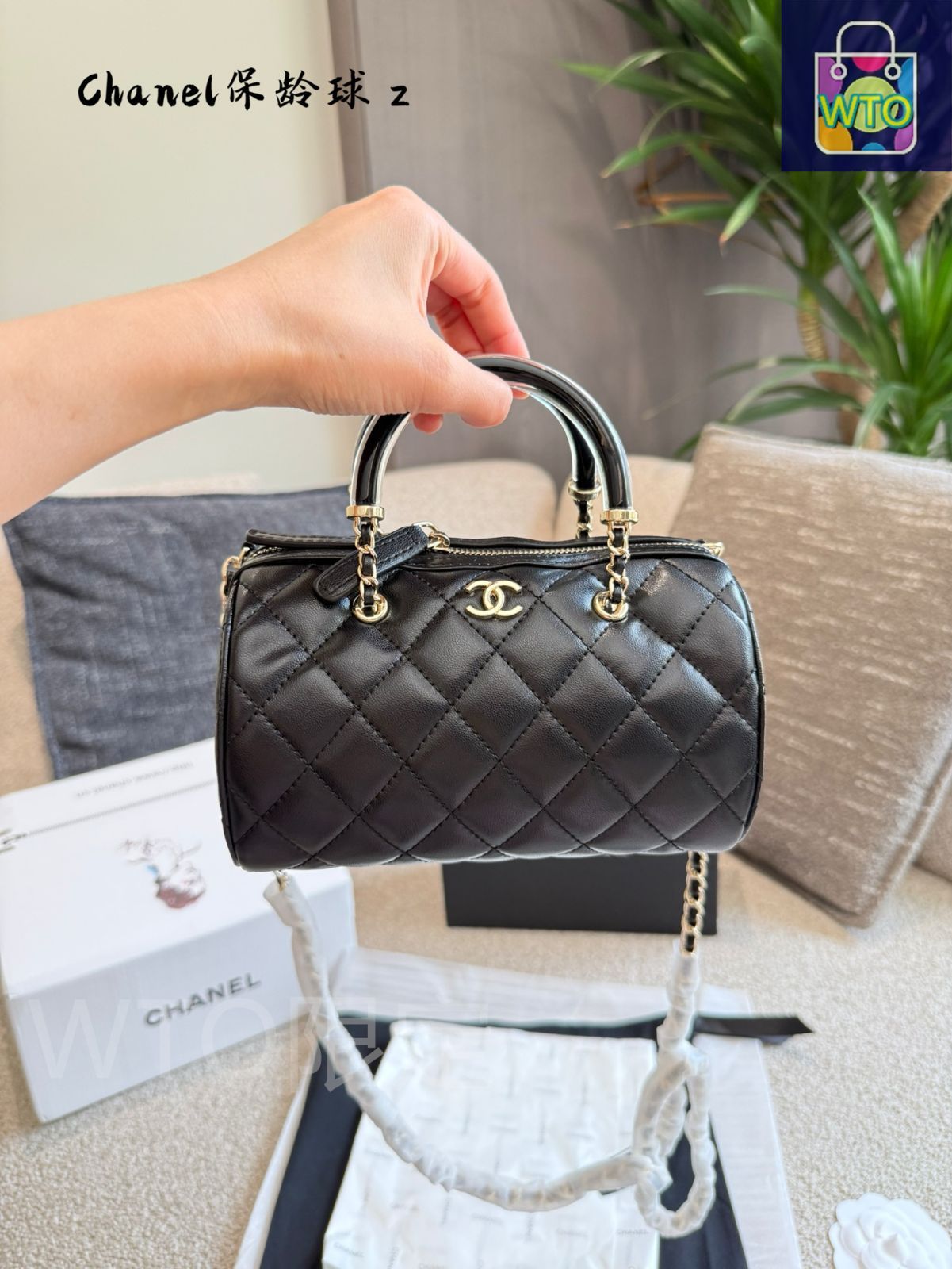 ≪25C★≫CHANEL ミニボウリングバッグ 25C CHANELCC ミニボウリングバッグ コンパクトに使える