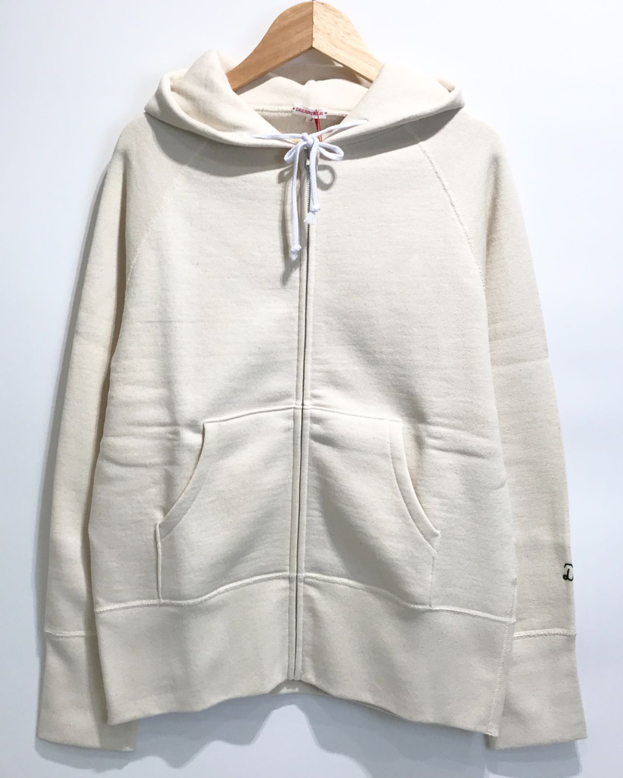 未使用・タグ付】DRESSTERIOR デキシー吊裏毛ジップアップパーカ 