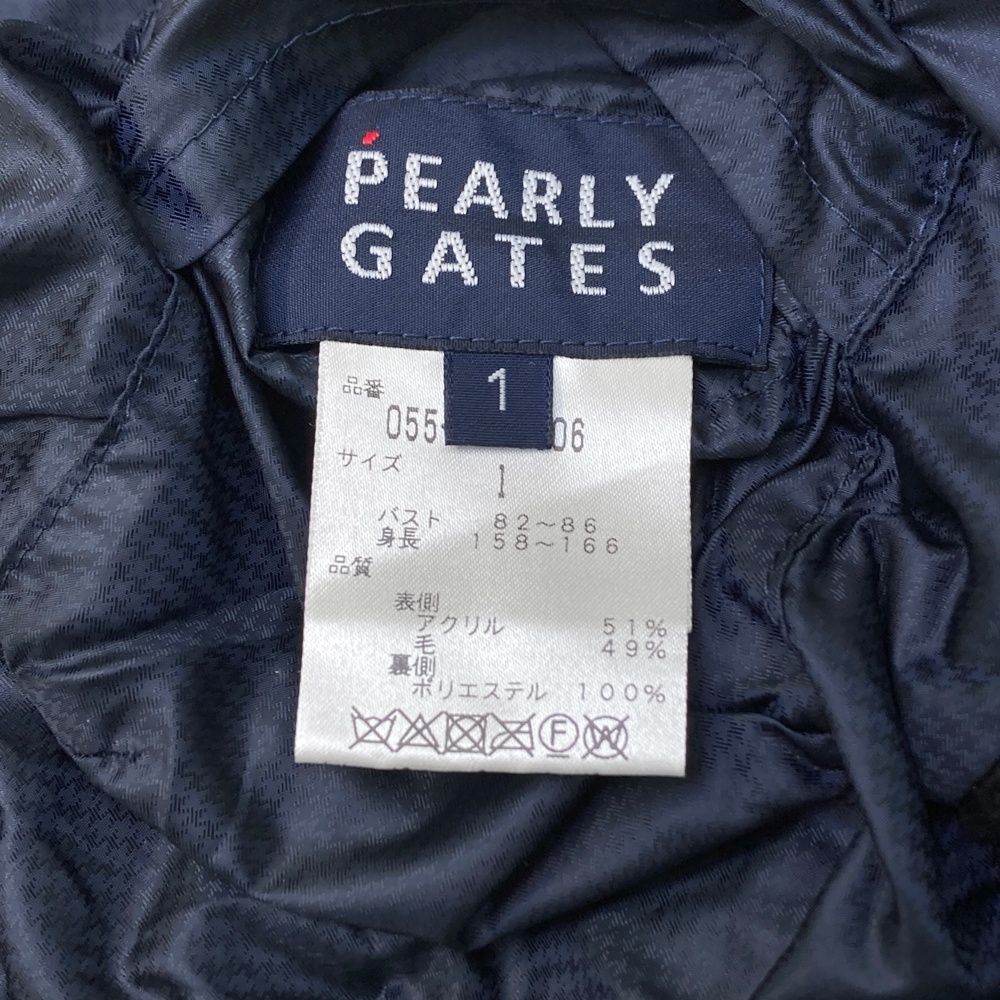 サイズ：1 PEARLY GATES パーリーゲイツ リバーシブル ベスト ホワイト