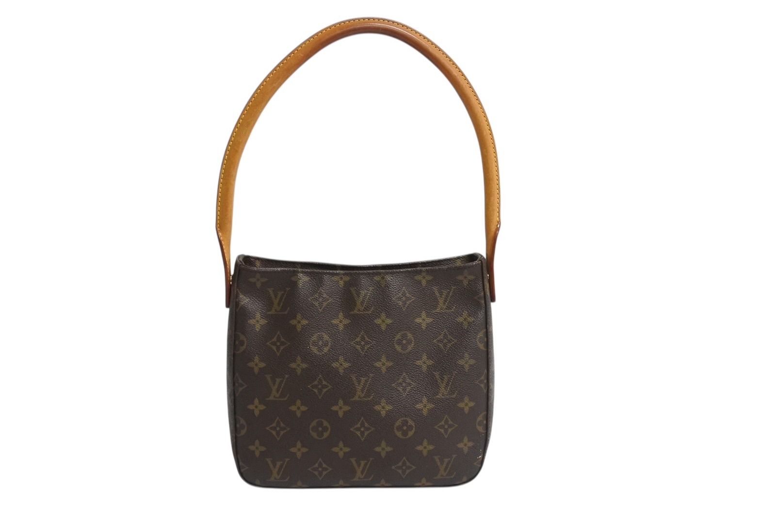 LOUIS VUITTON ルイヴィトン ルーピングMM ワンショルダーバッグ M51146 モノグラム ブラウン ゴールド金具 4b003654