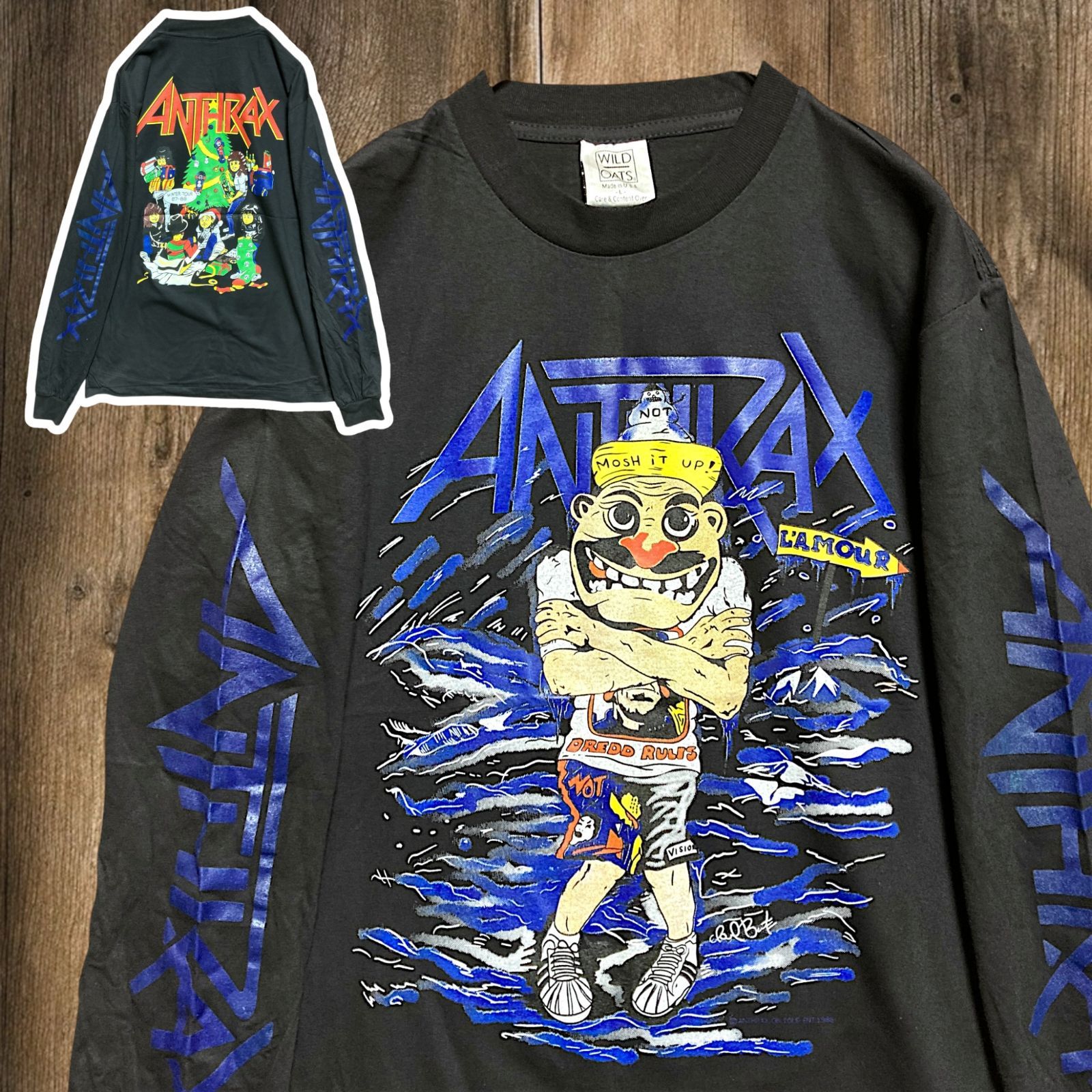 BMND バンド Tシャツ 長袖 ロンT ビンテージ 古着 3 USA製 黒 