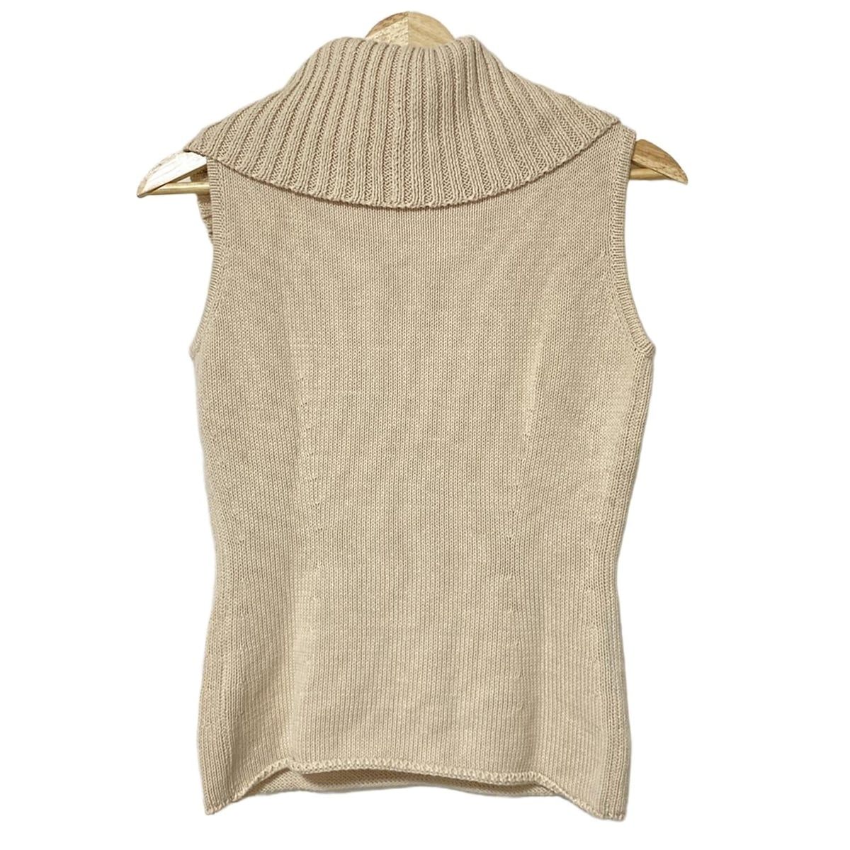 フォクシー FOXEY ノースリーブニット ニット その他 ベージュ レディース 中古 FOXEY(フォクシー) ノースリーブセーター サイズ40 M レディース